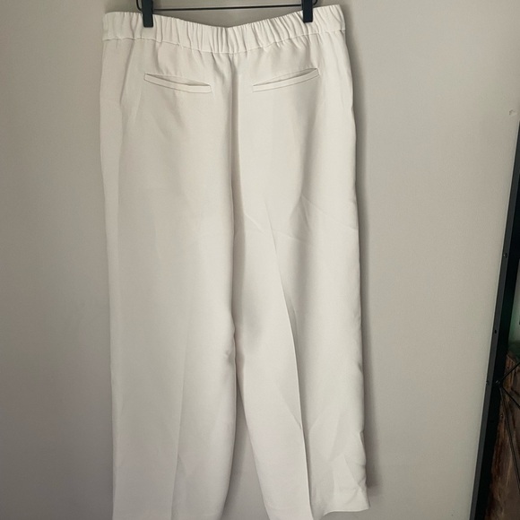 Banana Republic Cream Hayden Crepe Wide Leg Pants Size L NWT - Picture 6 of 9
